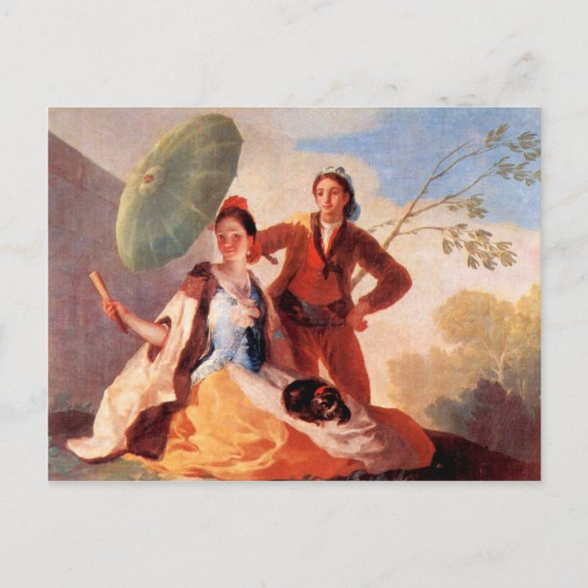 Francisco de Goya - The Umbrellas Postcard (Front)