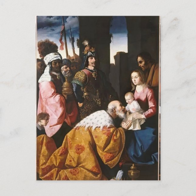 Francisco de Zurbaran- Adoration of the Magi Postcard (Front)
