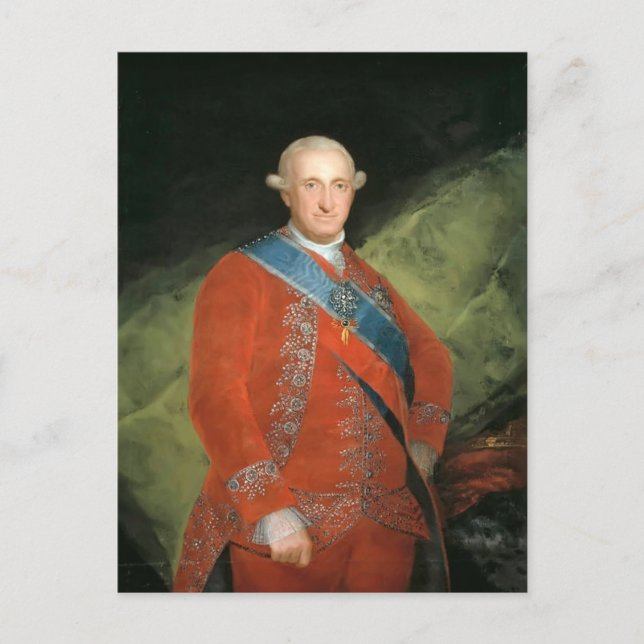 Francisco Goya- Portrait of Charle IV of Spain Postcard (Front)