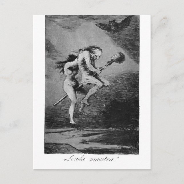 Francisco Goya- Pretty teacher Postcard (Front)