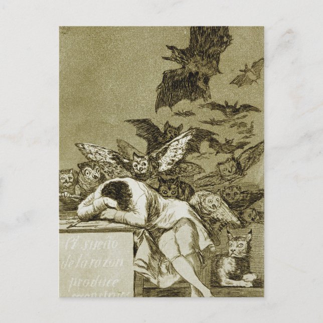 Francisco Goya - The Sleep Postcard (Front)