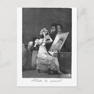 Francisco Goya- Till death Postcard