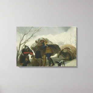 Francisco Goya - Winter Scene Canvas Print