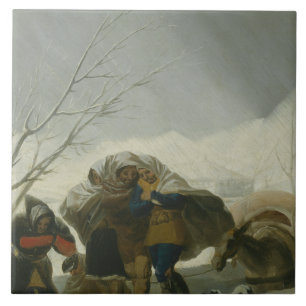 Francisco Goya - Winter Scene Tile