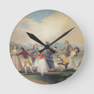 Francisco Jose de Goya y Lucientes Blind Man's B Round Clock