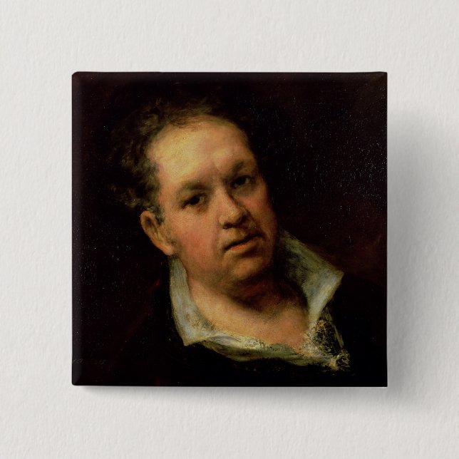 Francisco Jose de Goya y Lucientes | Self Portrait 15 Cm Square Badge (Front)
