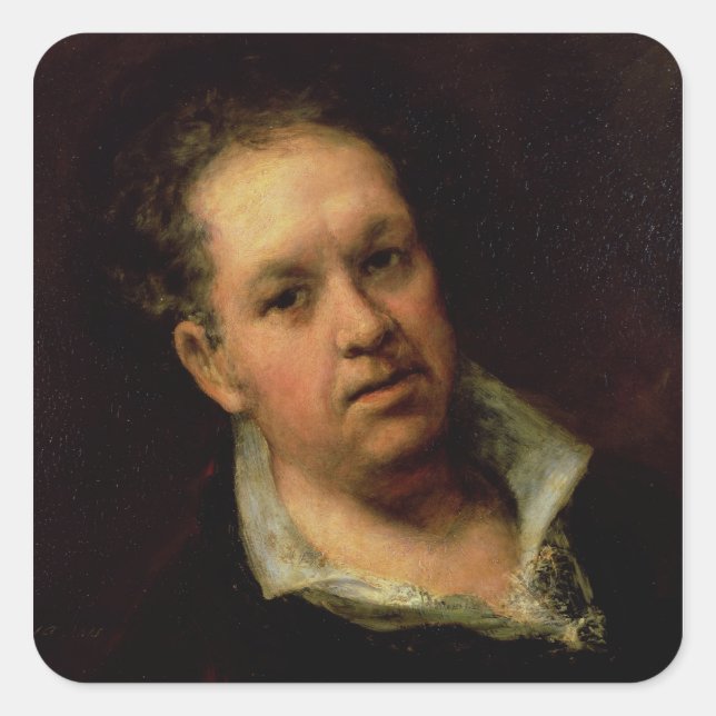 Francisco Jose de Goya y Lucientes | Self Portrait Square Sticker (Front)