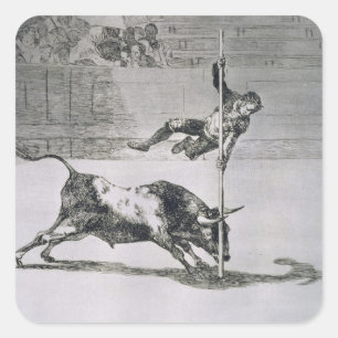 Francisco Jose de Goya y Lucientes The agility a Square Sticker