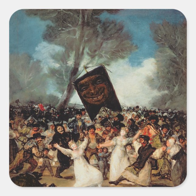 Francisco Jose de Goya y Lucientes | The Burial of Square Sticker (Front)