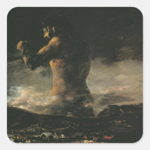 Francisco Jose de Goya y Lucientes The Colossus, Square Sticker