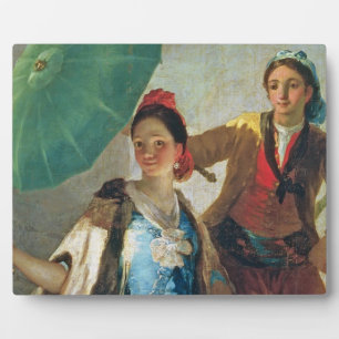 Francisco Jose de Goya y Lucientes The Parasol, Plaque
