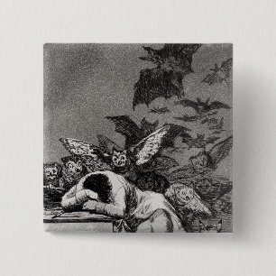Francisco Jose de Goya y Lucientes The Sleep of 15 Cm Square Badge