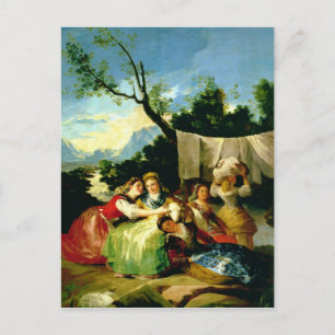 Francisco Jose de Goya y Lucientes The Washerwom Postcard