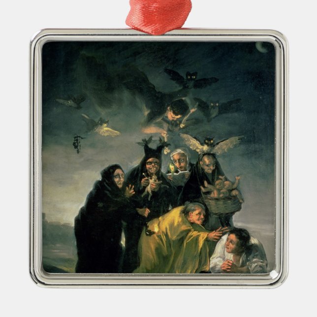 Francisco Jose de Goya y Lucientes | The Witches'  Metal Tree Decoration (Front)