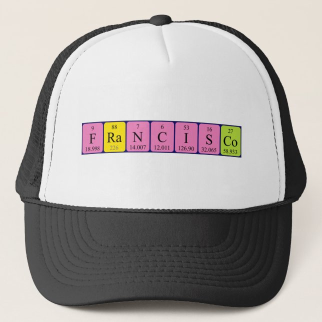 Francisco periodic table name hat (Front)