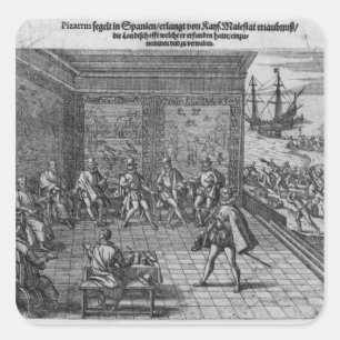 Francisco Pizarro Square Sticker