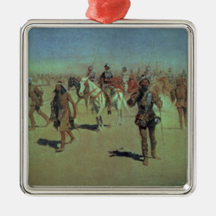 Francisco Vasquez de Coronado Making his Way Metal Tree Decoration