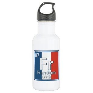 Francium - France Flag French Science 532 Ml Water Bottle