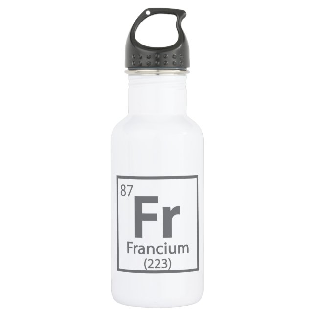 Francium - French Science Periodic Table 532 Ml Water Bottle (Front)