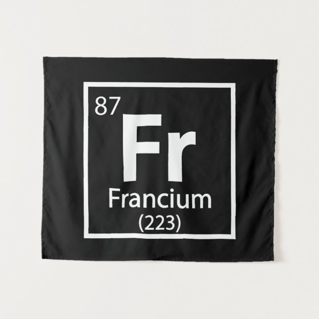 Francium - French Science Periodic Table Tapestry (Front (Horizontal))