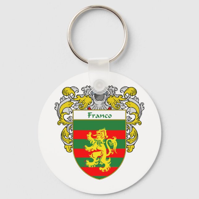 Franco Coat of Arms (Mantled) Key Ring (Front)