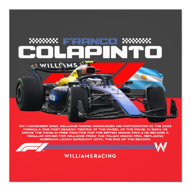Franco colapinto photo print (Front)