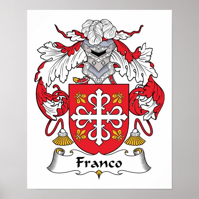 Franco Family Crest Poster (Front)