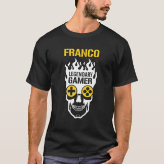 Franco Name Gift - Personalized Legendary Gamer T-Shirt