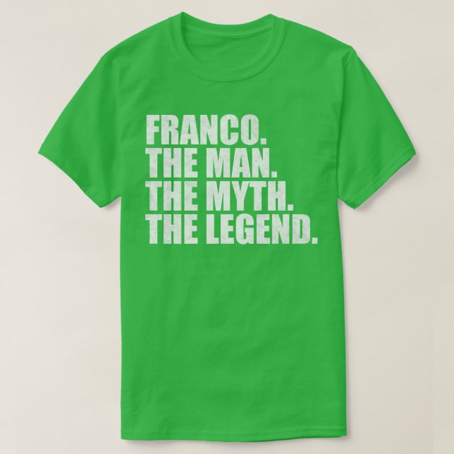 FrancoFranco Name Franco given name T-Shirt (Design Front)