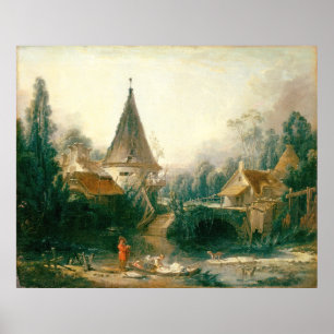 François Boucher Landscape near Beauvais Poster