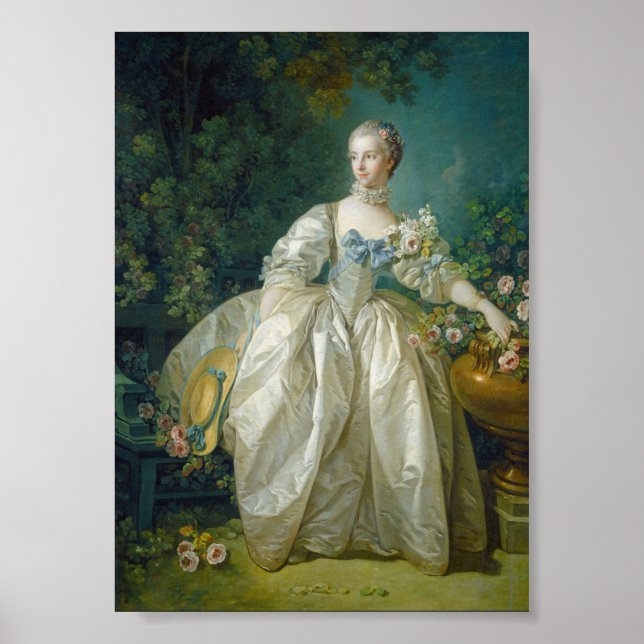 François Boucher - Madame Bergeret Poster (Front)