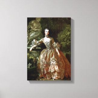 Francois Boucher - Madame de Pompadour Canvas Print