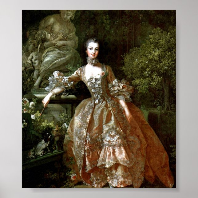 Francois Boucher - Madame de Pompadour Poster (Front)