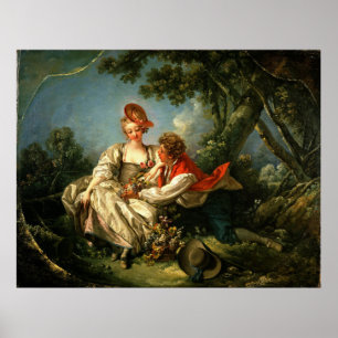 François Boucher The Four Seasons: Spring Frühling Poster
