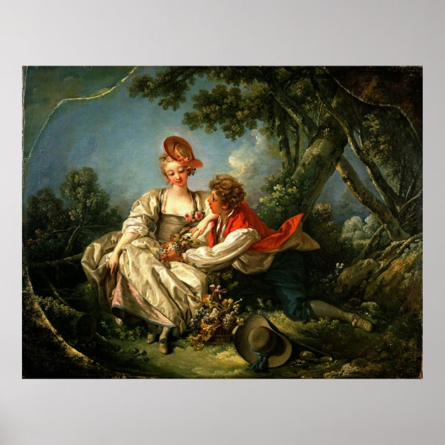 François Boucher The Four Seasons: Spring Frühling Poster (Front)