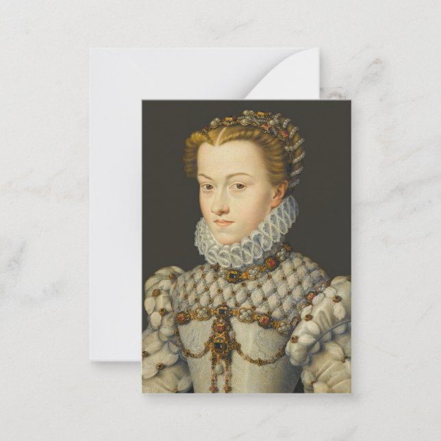 Francois Clouet - Elisabeth of Austria Card (Front)