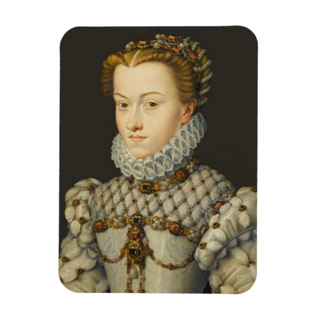 Francois Clouet - Elisabeth of Austria Magnet (Vertical)