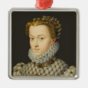 Francois Clouet - Elisabeth of Austria Metal Tree Decoration
