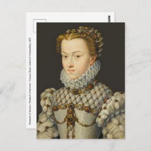 Francois Clouet - Elisabeth of Austria Postcard