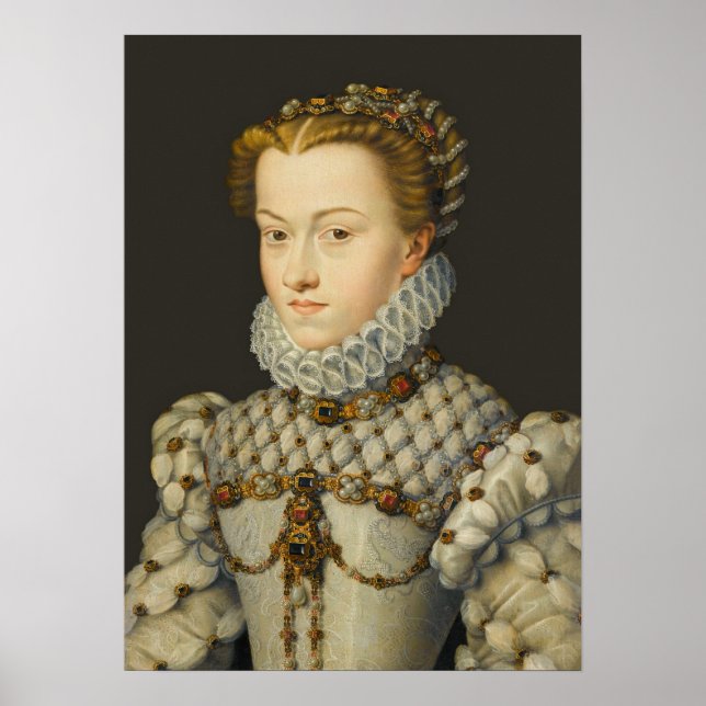 Francois Clouet - Elisabeth of Austria Poster (Front)