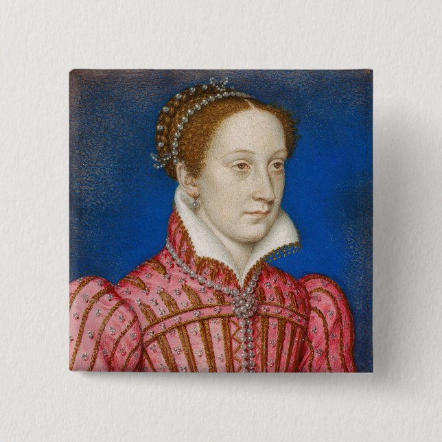 Francois Clouet - Mary, Queen of Scots 15 Cm Square Badge (Front)