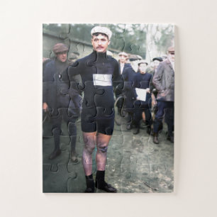 François Faber Tour De France 1909 Winner Colour Jigsaw Puzzle