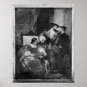 Francois I and Anne de Pisseleu Poster