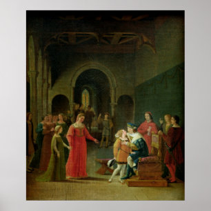 Francois I Presented to Louis XII Poster