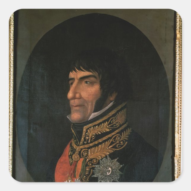 Francois Lefebvre  Duke of Dantzig Square Sticker (Front)