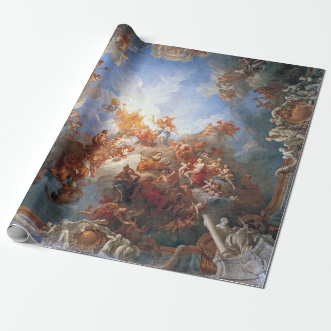 François Lemoyne The Apotheosis of Hercules Wrapping Paper (Unrolled)