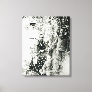 Francois Mauriac (1885-1970) as a child (b/w photo Canvas Print