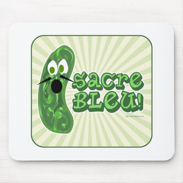 Francois the Cucumber Mouse Mat (Front)