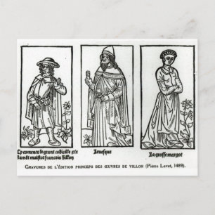 Francois Villon Postcard