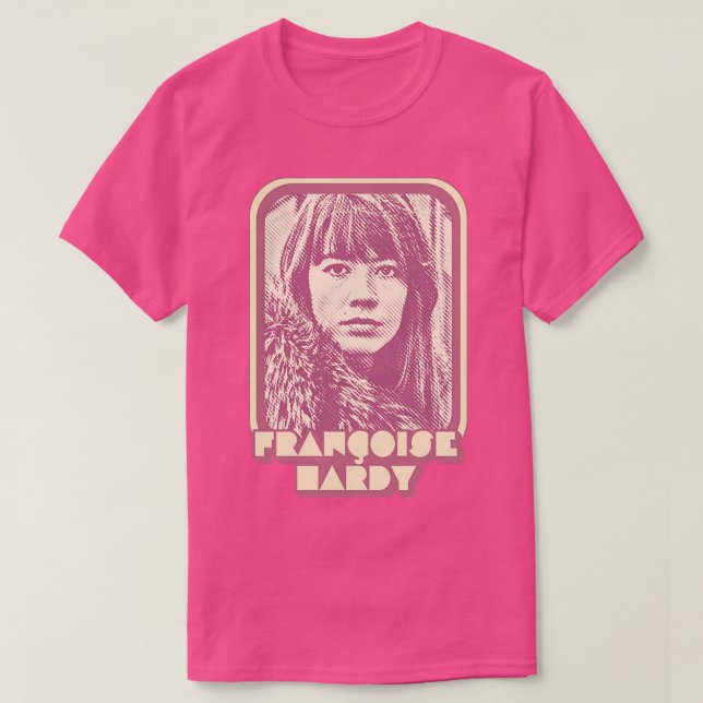 Francoise Hardy Retro Francophile Design 1 T-Shirt (Design Front)